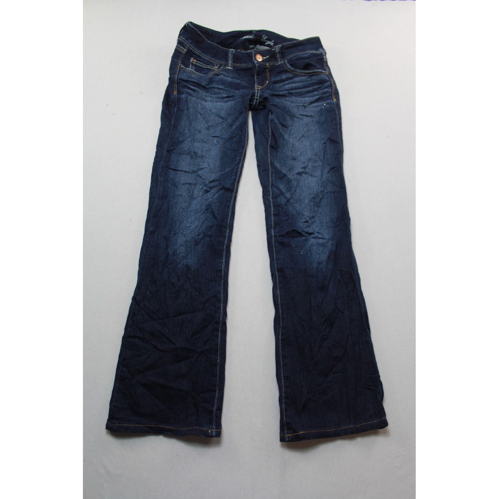 American Eagle Artist Jeans Womens 6R Dark Wash Excellent Flare Low Rise Stretch
